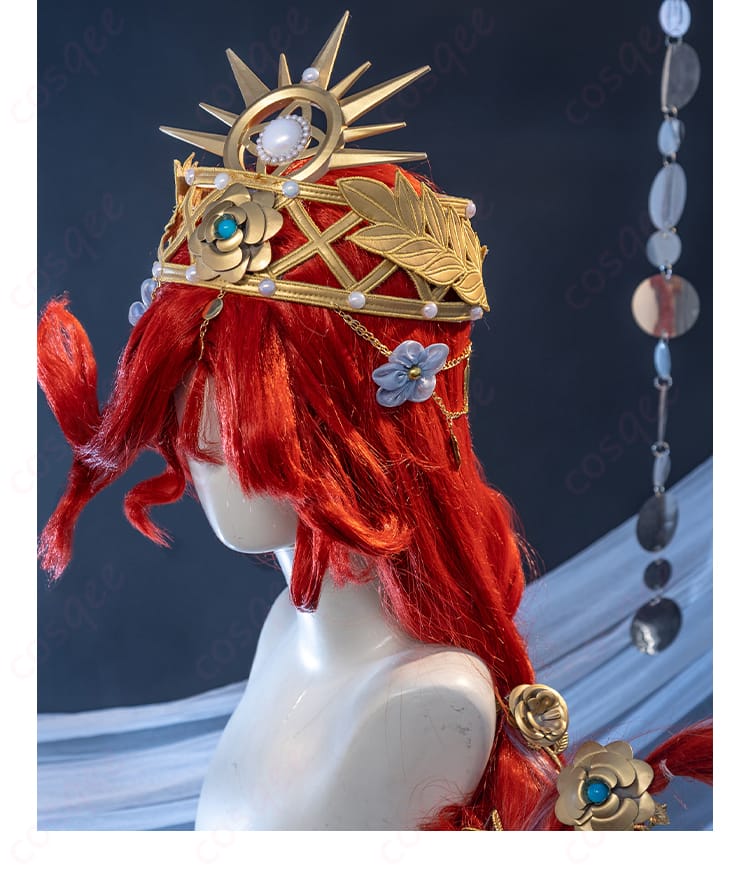 頭飾りのクラウン、漁師(グレイス)コスプレ衣装の華麗なアクセサリー