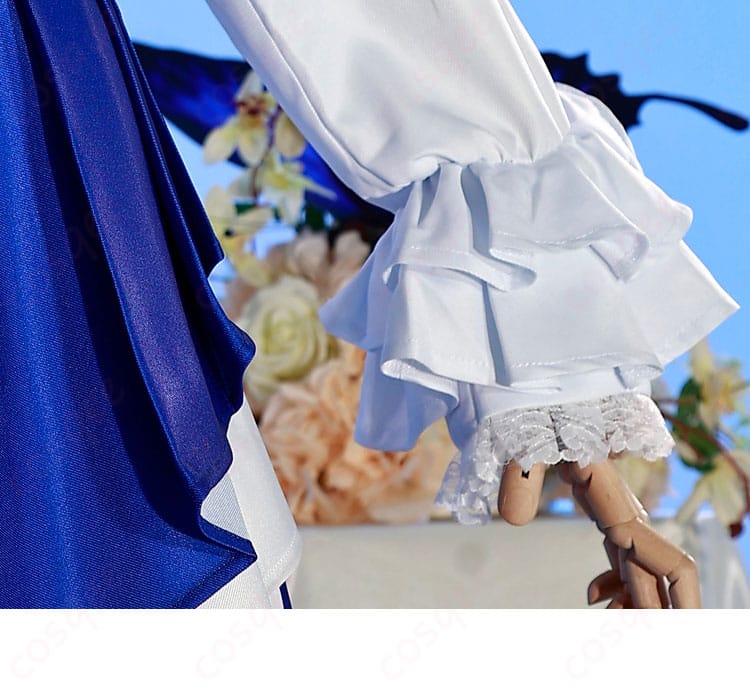 エリーラ・ペンドラ コスプレ衣装の袖口装飾の詳細。細かい縫製でリアルさを追求。