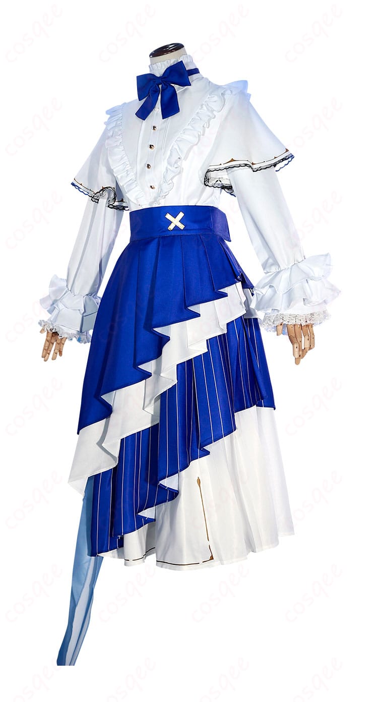 エリーラ・ペンドラ コスプレ衣装の左側ビュー。鮮やかな色合いと完璧な仕上がり。