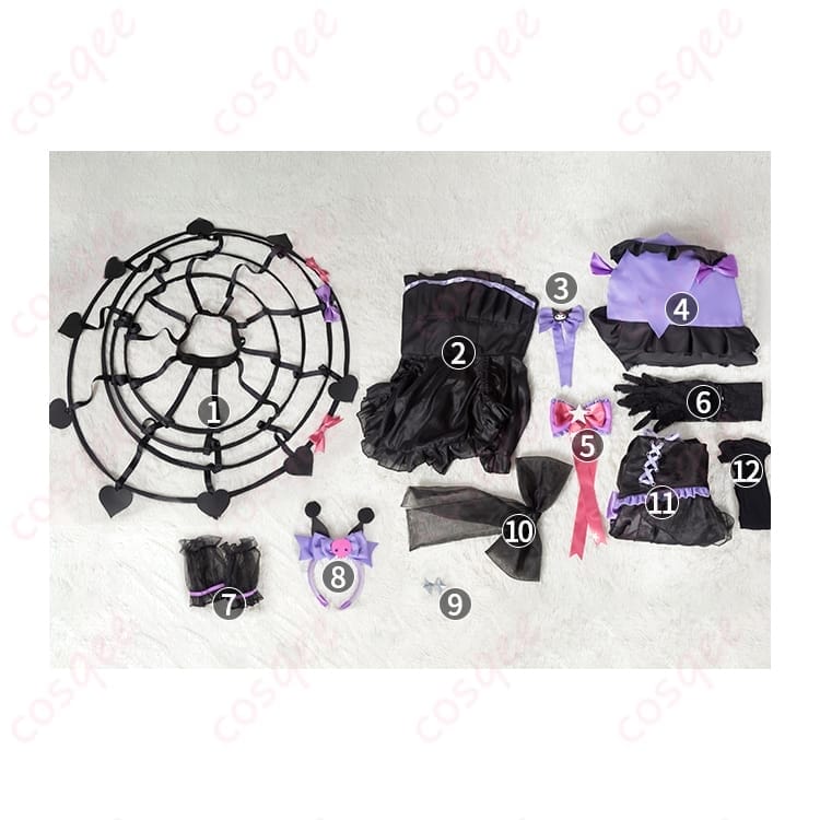 血の女王マリー×クロミのダーク可愛い世界観を纏えるゴシックコスプレ衣装 - 7枚目の画像