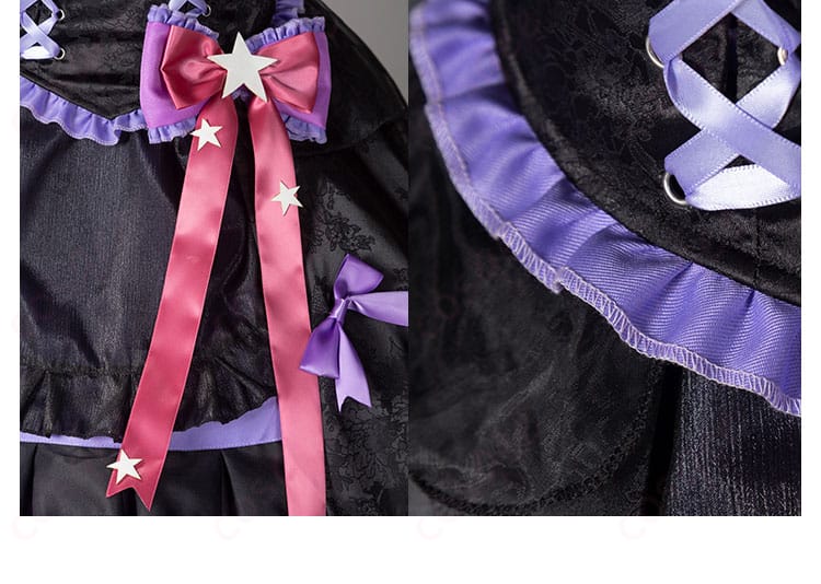 コスプレ衣装の系绳と蝶結び装飾、魅力的なアクセント