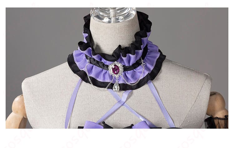 コスプレ衣装 领口装飾の細部、精緻なデザイン