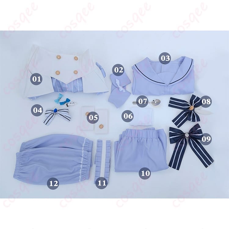 ごちうさ 香風智乃の清楚メイド風コスプレ衣装 上品シルエットで写真映えする制服セット - 5枚目の画像