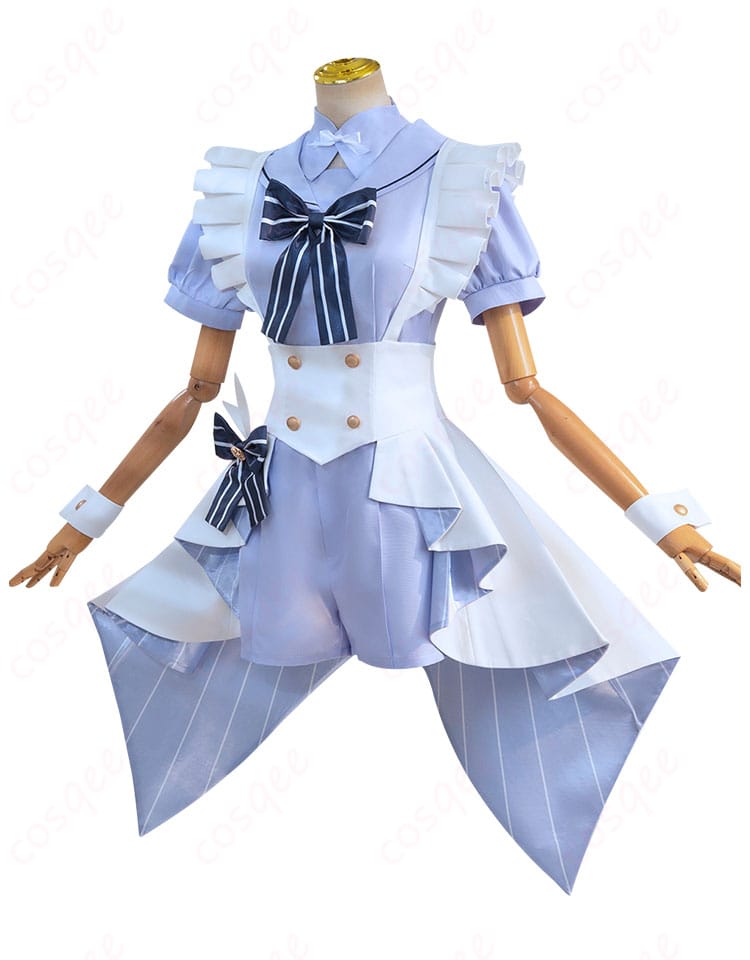 香風智乃のコスプレ衣装の側面。スタイリッシュなラインと美しいシルエットが特徴です。