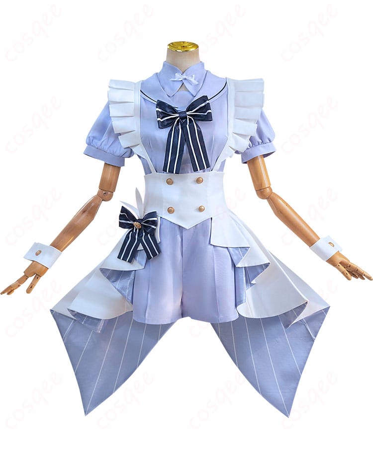 香風智乃コスプレ衣装の正面ビュー。高い忠実度で再現された制服デザイン。イベントで目立つこと間違いなし!
