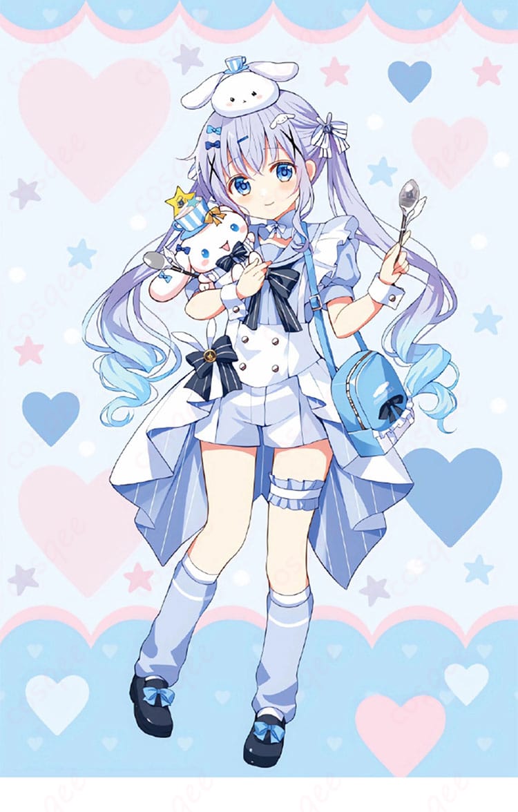 ご注文はうさぎですか?BLOOMの香風智乃コスプレ衣装。キャラクターの忠実な再現。コスプレ衣装ファン必見!