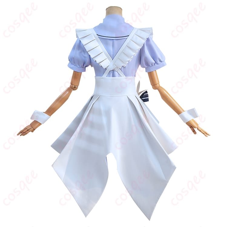 ごちうさ 香風智乃の清楚メイド風コスプレ衣装 上品シルエットで写真映えする制服セット - 3枚目の画像