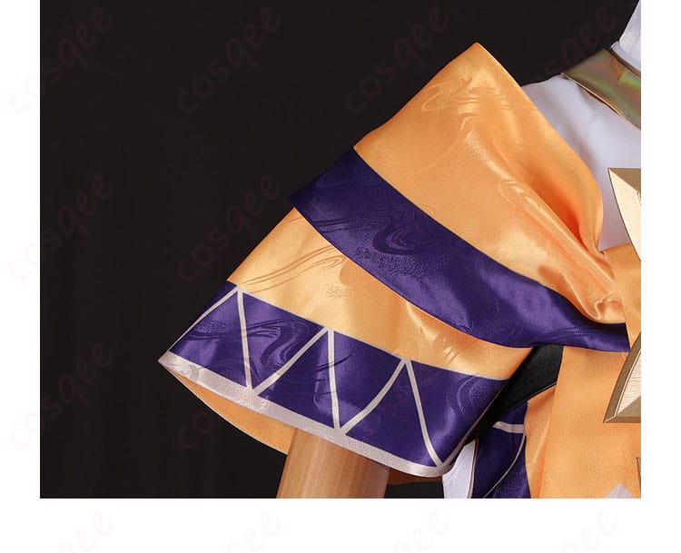 セトス コスプレ衣装の肩袖部分のディテール。キャラクターの個性がよく表れています。