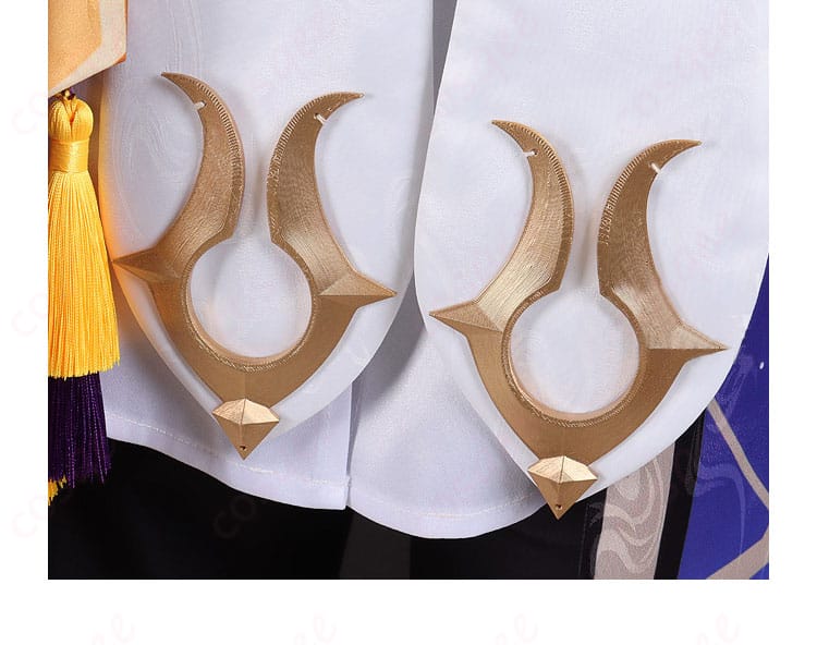 セトス コスプレ衣装の背面装飾。細かいデザインまで忠実に再現。