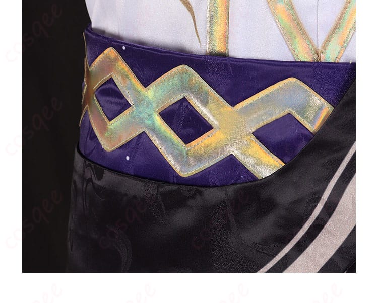 セトス コスプレ衣装のズボンの装飾細部。ディテールが際立ちます。