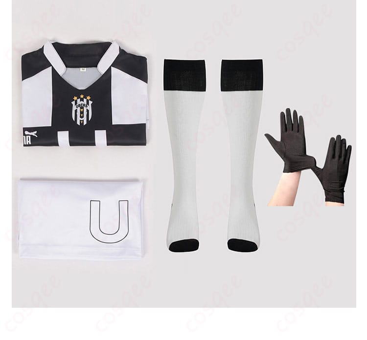 馬狼照英 コスプレ衣装 セット内容画像 - トップス、パンツ、靴下、手袋を確認