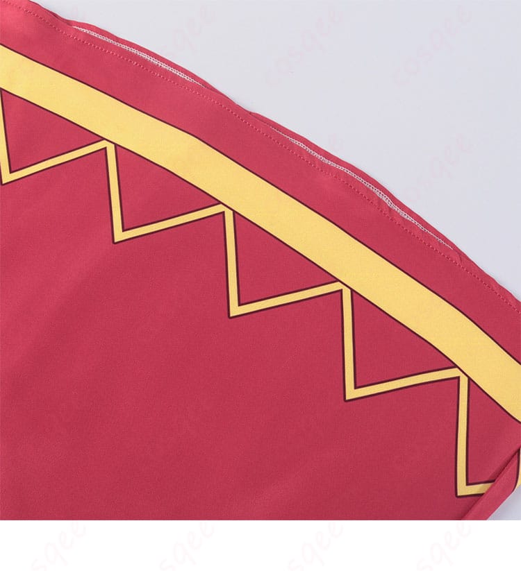 内搭服の衣摆にあるストライプ装飾。細部まで丁寧に作られています。