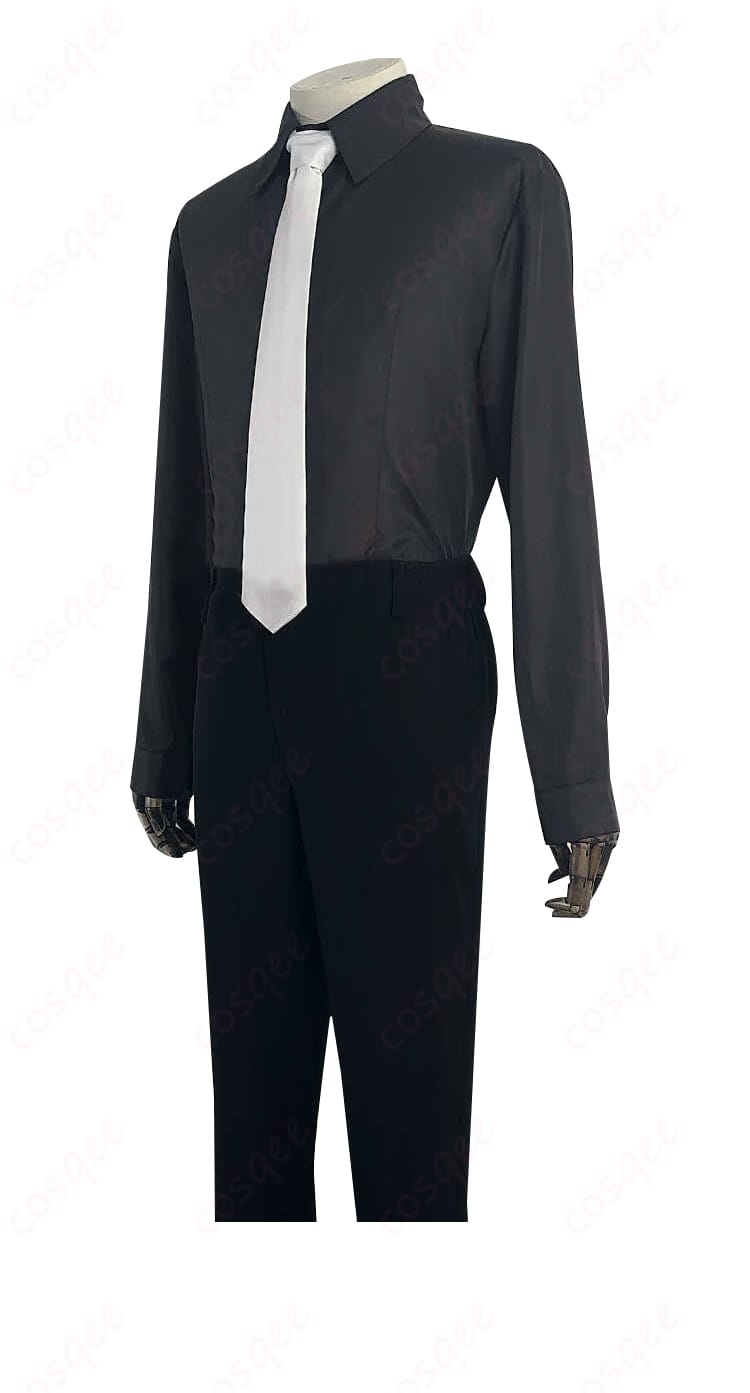 内搭衬衫正面細部画像 アビス・レイザーコスプレ衣装の内搭シャツの正面の細部画像。繊細なデザインと高品質な素材を確認できます。