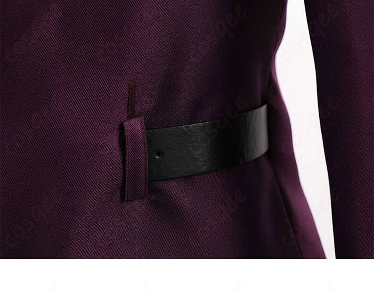 DIABOLIK LOVERS 逆巻アヤト コスプレ衣装 - 腰の装飾ディテール。リアルで魅力的なデザインが特徴。