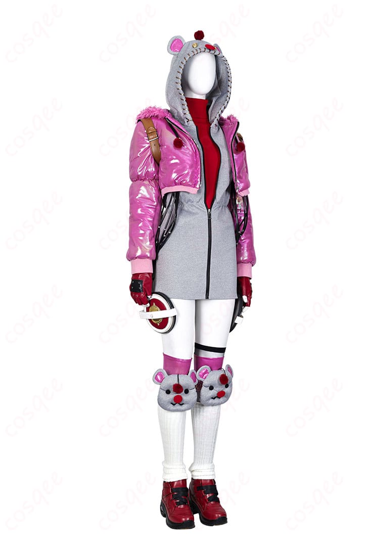 モーグリ(ユフィ)×ワットソンのコスプレ衣装の側面のディテール。完璧に再現されたシルエット。