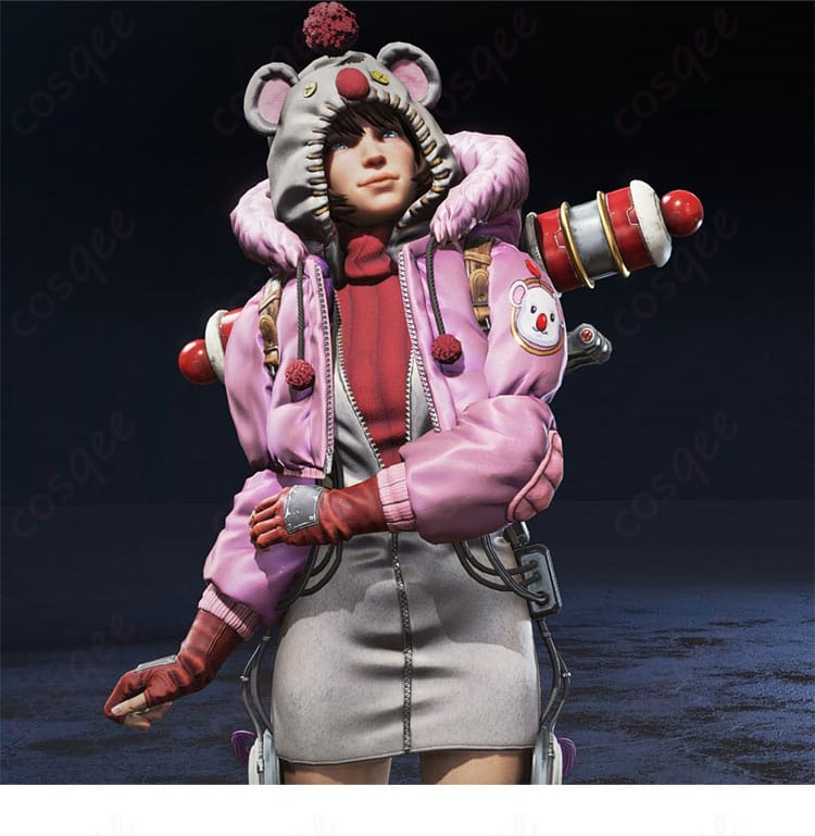 ファイナルファンタジーVII リバース × APEXのモーグリ(ユフィ)×ワットソンコスプレ衣装のキャラクターイメージ。