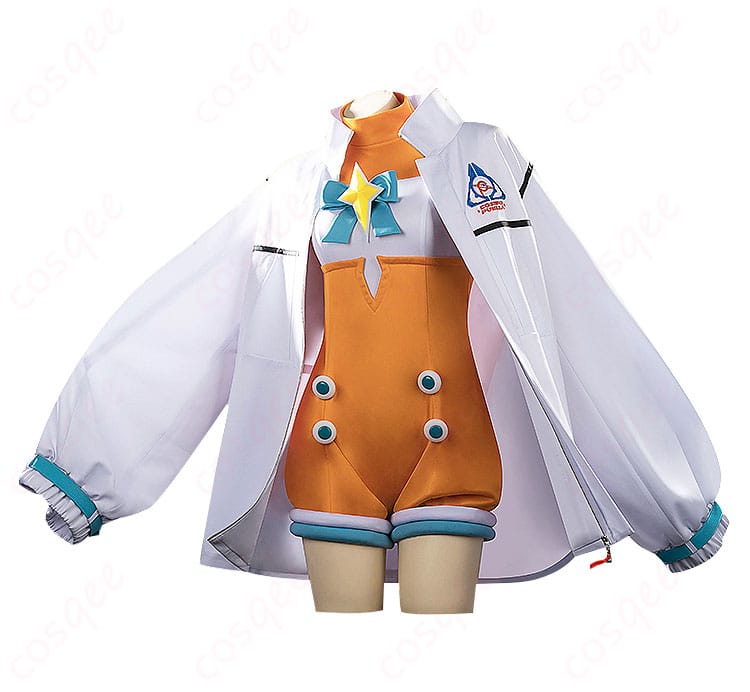 ウマ娘 プリティーダービー ネオユニヴァース コスプレ衣装の側面画像。全体的なラインが美しい衣装のシルエット。