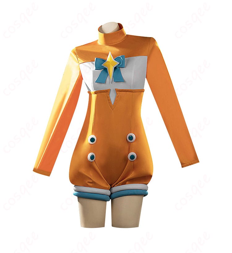 内搭服装の正面装飾ディテール。エイプリルフール衣装の特徴的なデザインがしっかりと表現されています。