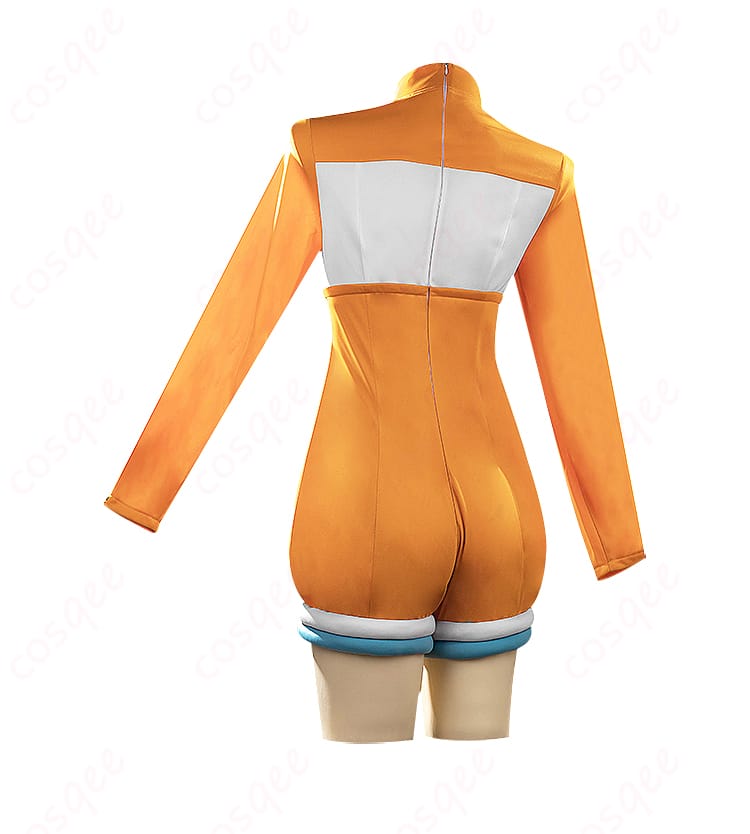 内搭服装の背面装飾ディテール。キャラクターの特徴的な背面デザインが再現されています。