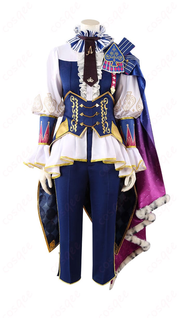 プロジェクトセカイ 天馬司 コスプレ衣装 正面画像。高みへ手を伸ばして キング・オブ・スペードのディテールが見える正面画像。