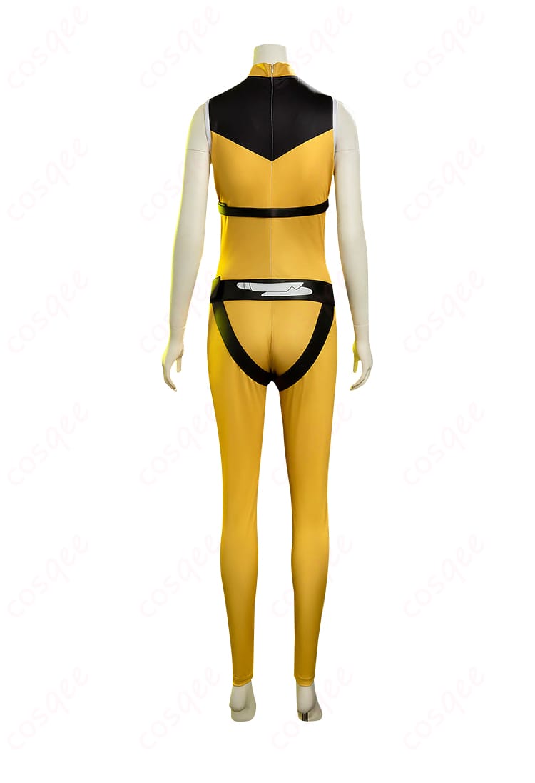 錫切夢子コスプレ衣装の背面、バックデザインとディテール