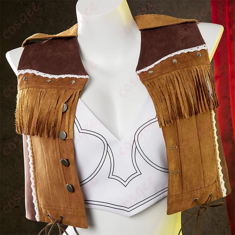 FF7リバース ティファのウエスタンガイド衣装で魅せる、動きやすく写真映えする一式セット - 5枚目の画像