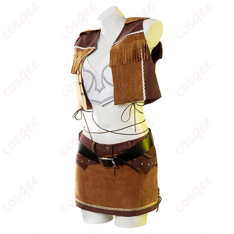 FF7リバース ティファのウエスタンガイド衣装で魅せる、動きやすく写真映えする一式セット - 3枚目の画像