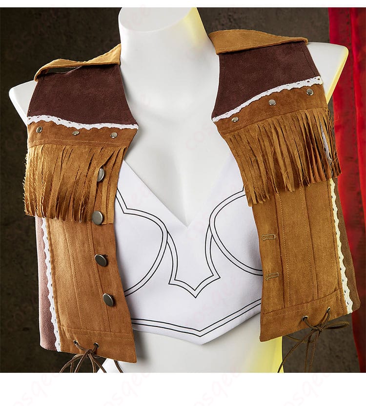 ティファ・ロックハート コスプレ衣装の上着装飾ディテール