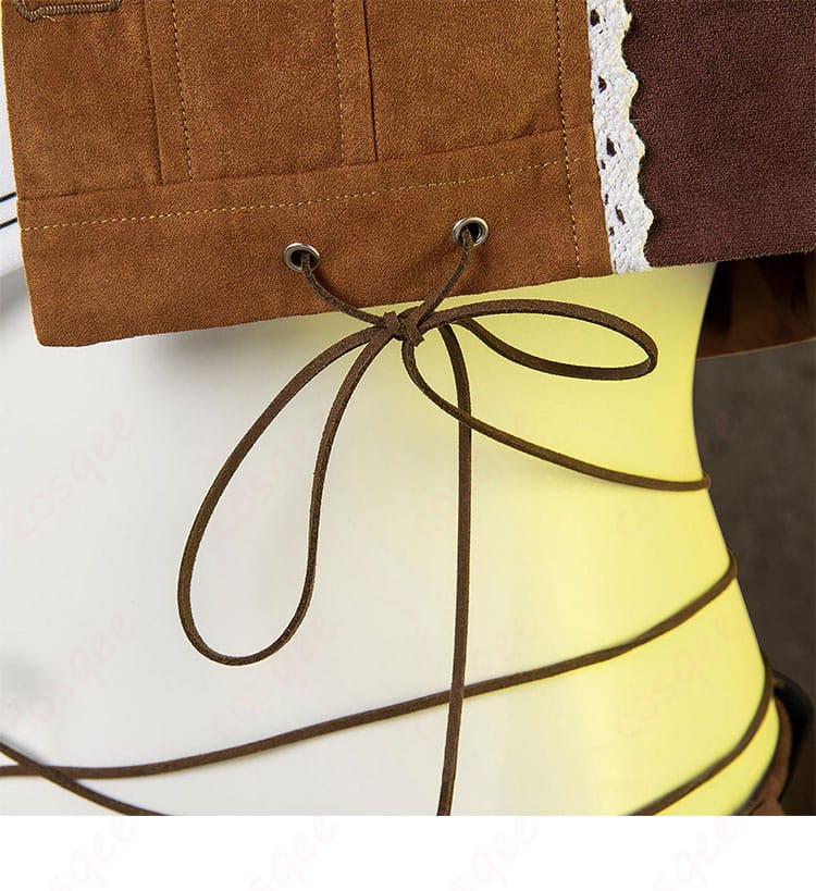 ティファ・ロックハート コスプレ衣装の衣摆系绳装饰ディテール