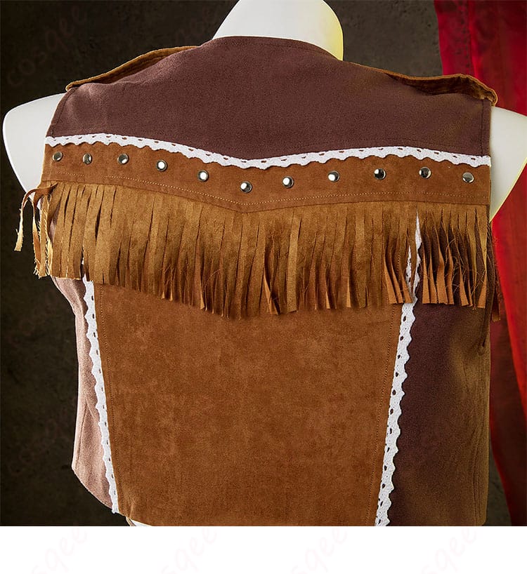 ティファ・ロックハート コスプレ衣装の背面流苏装饰ディテール