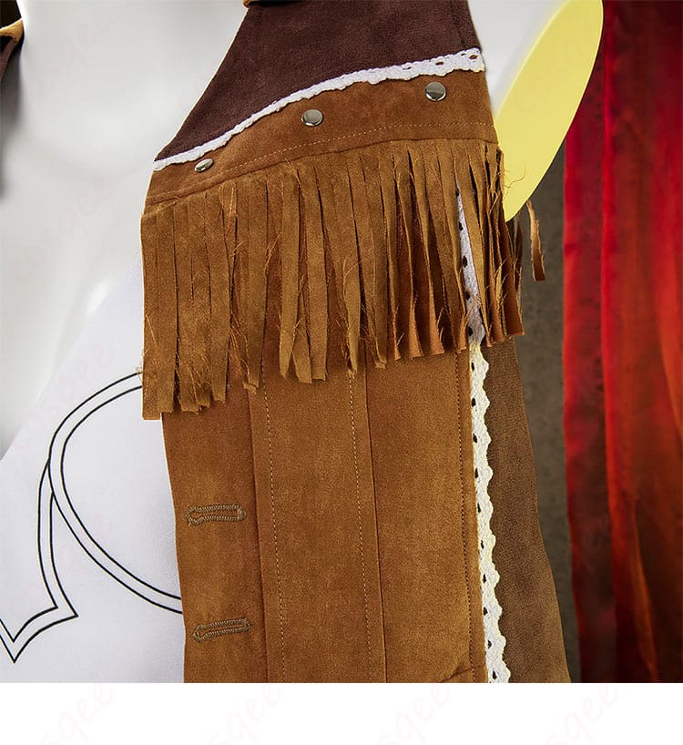 ティファ・ロックハート コスプレ衣装の左衣襟装飾ディテール