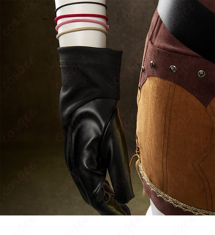 ティファ・ロックハート コスプレ衣装の手袋装飾ディテール