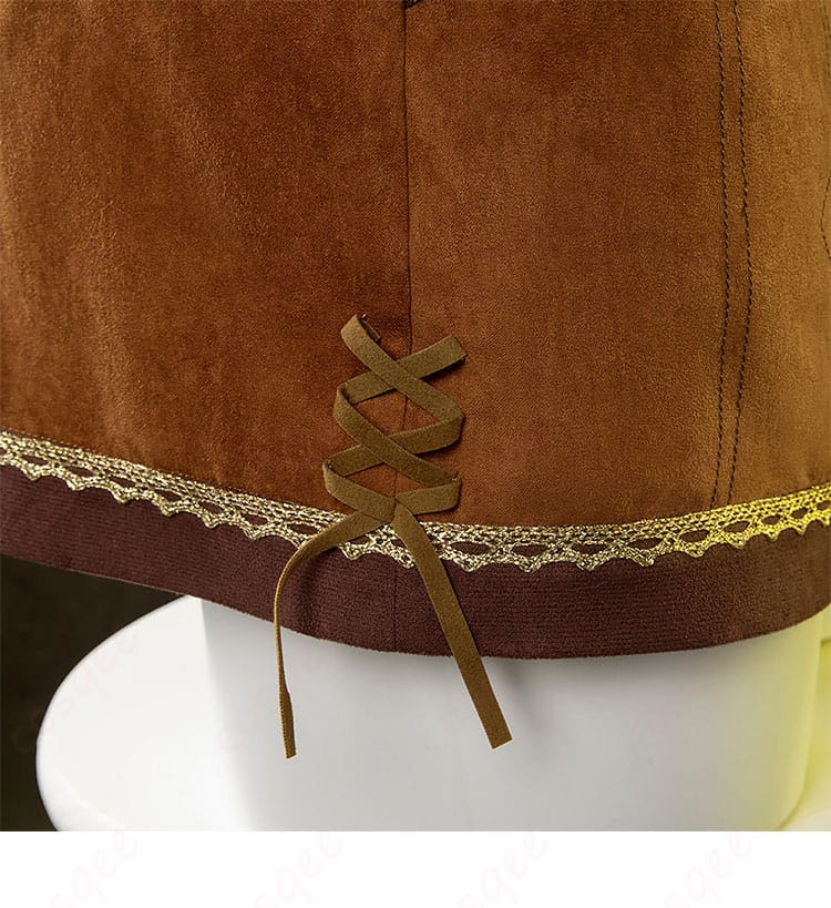 ティファ・ロックハート コスプレ衣装の裙摆细带装饰ディテール