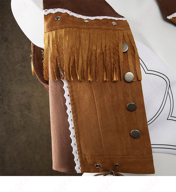 ティファ・ロックハート コスプレ衣装の右衣襟装飾ディテール