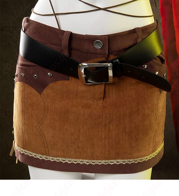 ティファ・ロックハート コスプレ衣装のスカート正面ディテール