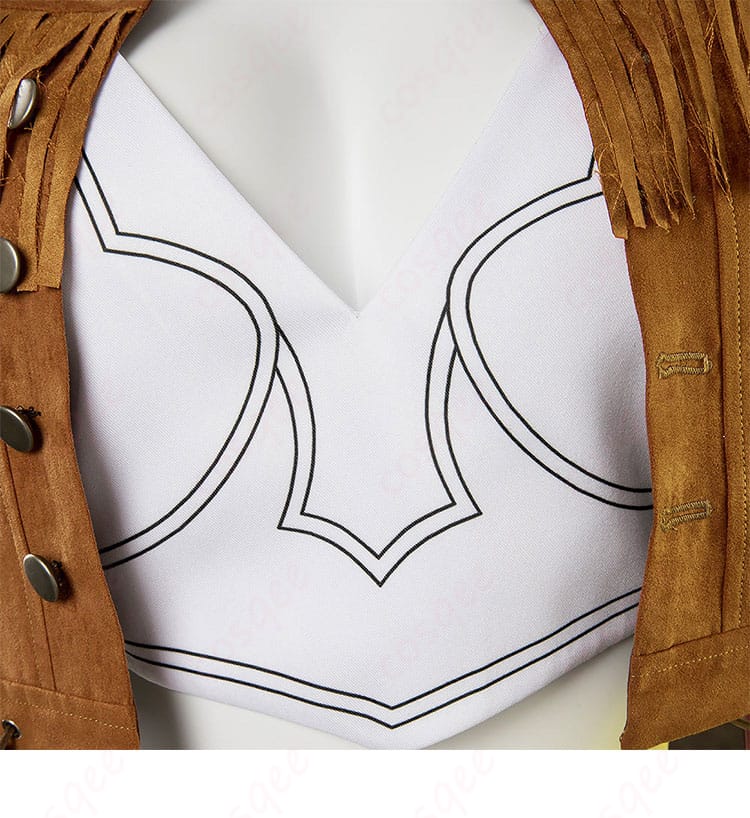 ティファ・ロックハート コスプレ衣装の領口装飾ディテール