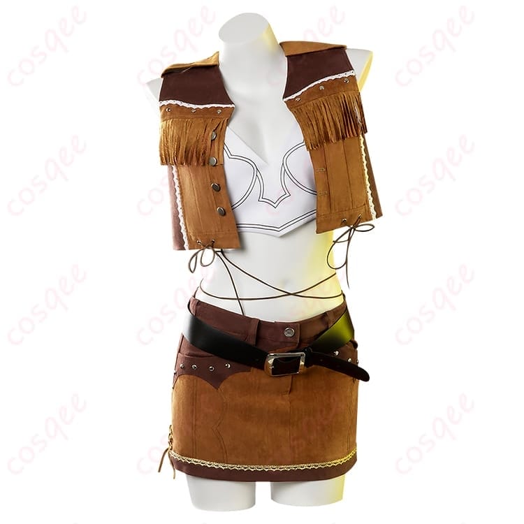 FF7リバース ティファのウエスタンガイド衣装で魅せる、動きやすく写真映えする一式セット - 1枚目の画像