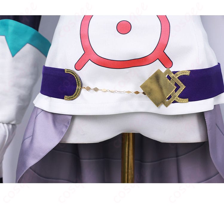 転生したらスライムだった件 シズエ・イザワ コスプレ衣装の腰間装飾の詳細画像。精密な刺繍とアクセサリーが特徴です。