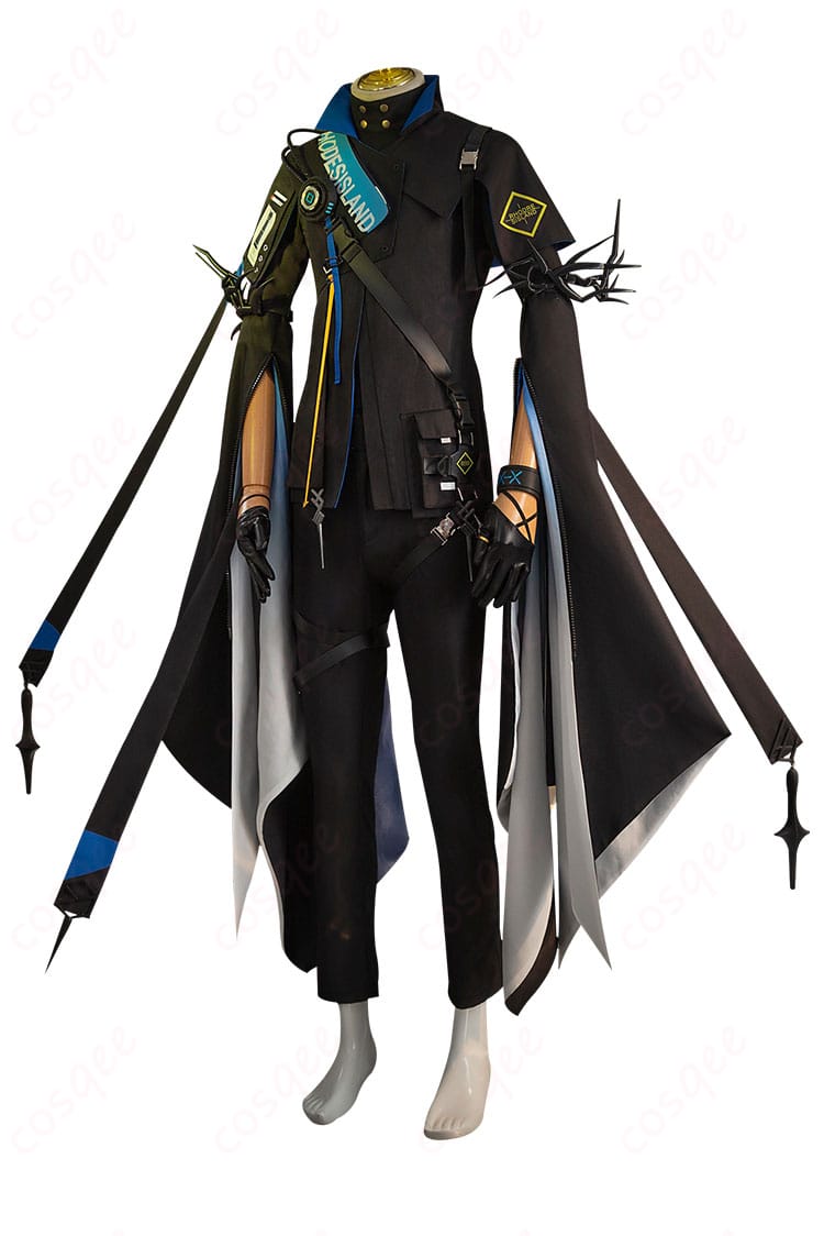 アークナイツ ロゴス コスプレ衣装 サイド画像 - 服の全体的なシルエットを確認できる一枚