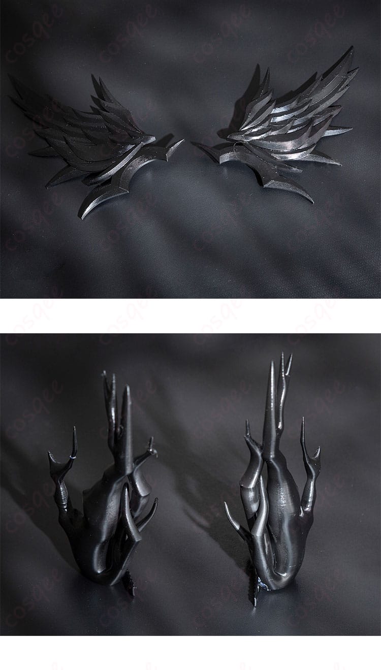 アークナイツ ロゴス コスプレ衣装 髪飾りディテール - 髪飾りの精緻なデザインと細部