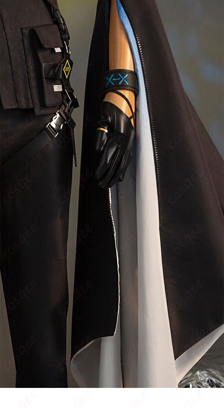 アークナイツ ロゴス コスプレ衣装 左側装飾ディテール - 左側のデザインも忠実に再現