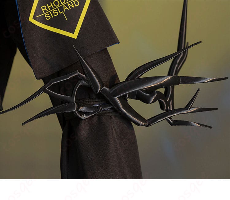 アークナイツ ロゴス コスプレ衣装 衣袖装飾ディテール - 袖口の刺繍と装飾にこだわり