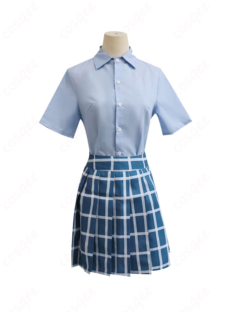 近江彼方コスプレ衣装の内搭短袖、正面のディテールにこだわり。