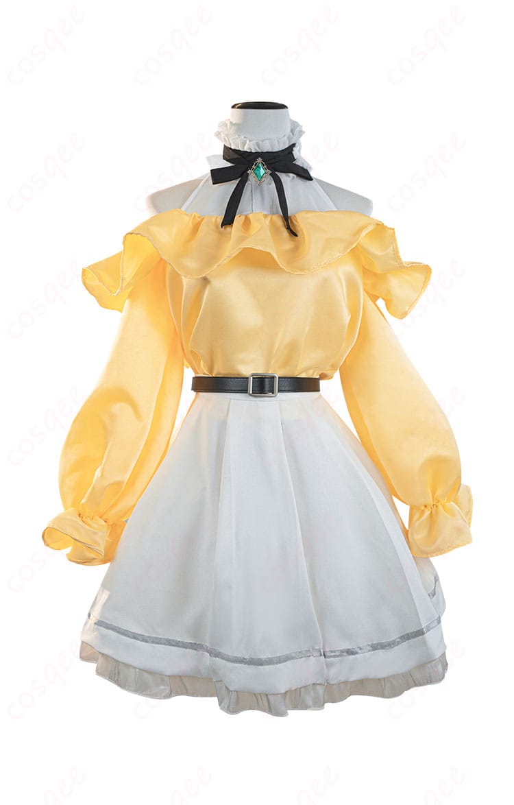 エミリア スプリングブリーズ コスプレ衣装の正面画像。キャラクターの細部まで忠実に再現されたデザインが特徴です。コスプレ通販で購入可能。