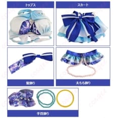 ラブライブ！ 絢瀬絵里 μ’s水着 コスプレ衣装 爽やか配色で写真映えする一着 - 3枚目の画像（サムネイル）