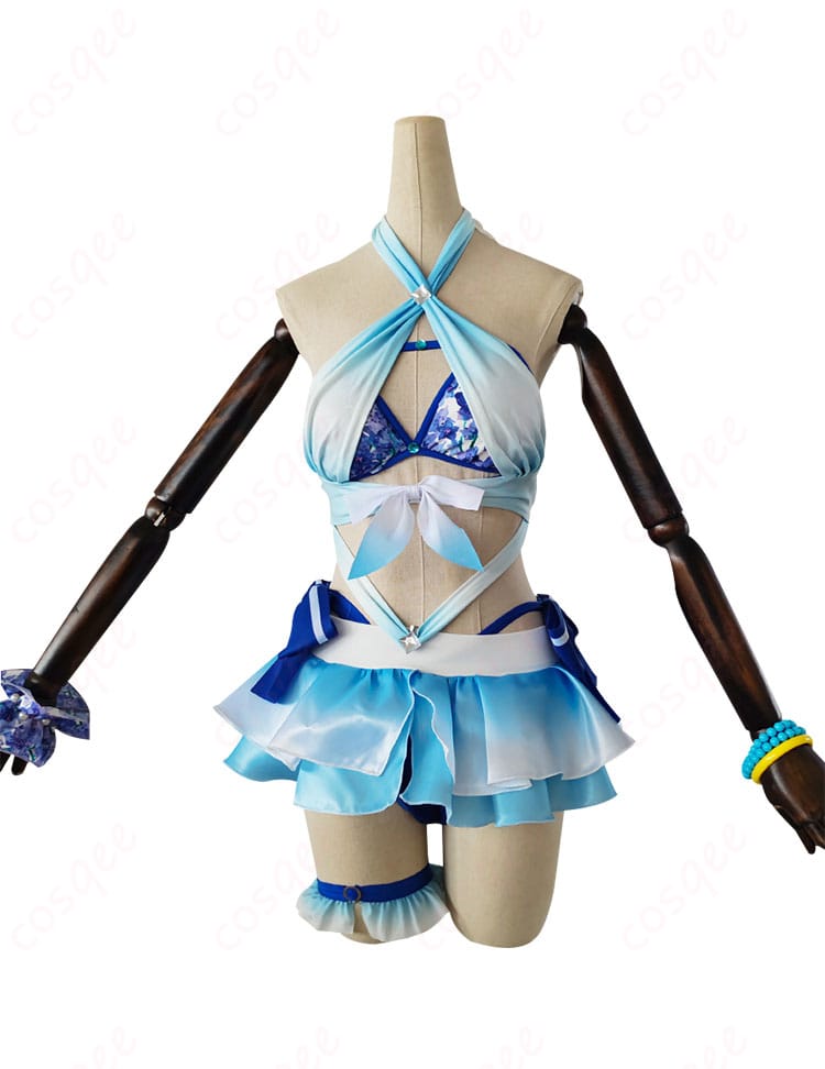 ラブライブ!絢瀬絵里 コスプレ衣装の正面画像。高品質なデザインが特徴で、アイドル衣装の詳細まで再現されています。