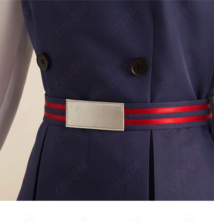 たまこまーけっと 北白川たまこ コスプレ衣装のウエストベルトの装飾、デザインにこだわりが光ります。