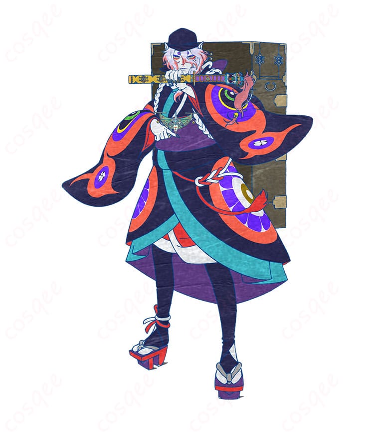 商品役柄「薬売り」のコスプレ衣装画像。モノノ怪のキャラクターを忠実に再現したコスプレ衣装。