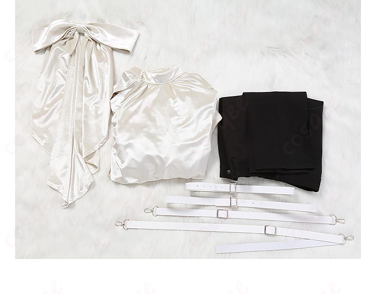 ALIEN STAGE ルカ コスプレ衣装 セット内容画像 トップス、ズボン、ベルト、背部蝶結びなど、完璧なセット内容