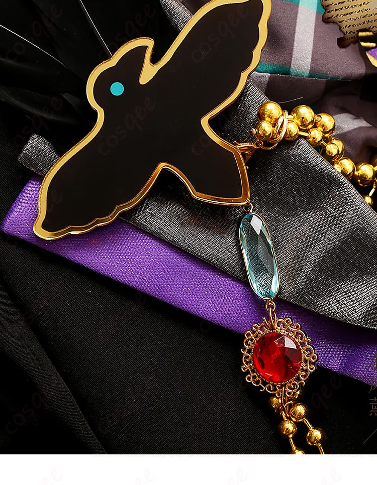 あんさんぶるスターズ!! 伏見弓弦・斎宮宗・瀬名泉 インテリジェンス衣装 コスプレ衣装 衣領の装飾細部画像。リアルなディテールが魅力的なデザインです。